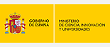 Logotipo del Ministerio de Ciencia, Innovación y Universidades - Gobierno de España